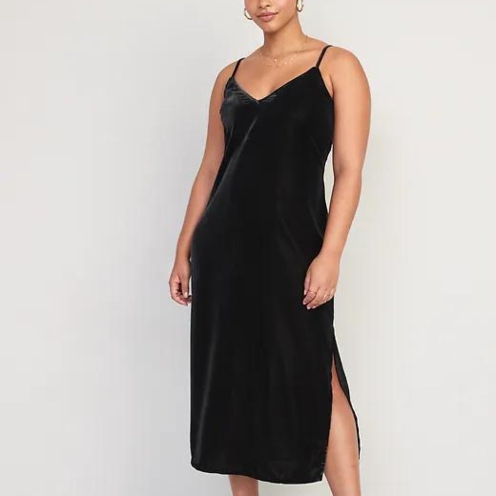 Old Navy Tie-Belt Midi Shirt Dress for Women New
